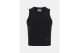Guess Rib Knit Γυναικείο Αμάνικο Crop Top Μαύρο