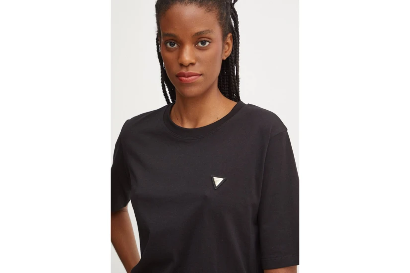 Guess Γυναικείο Κοντομάνικο T-Shirt Μαύρο