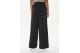 Guess Mid Rise Wide Leg Γυναικείο Παντελόνι Φόρμας Μαύρο