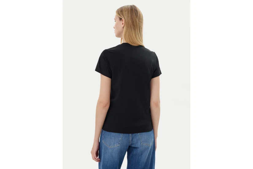 Guess Front Logo Γυναικείο Κοντομάνικο T-Shirt Μαύρο