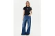 Guess Front Logo Γυναικείο Κοντομάνικο T-Shirt Μαύρο