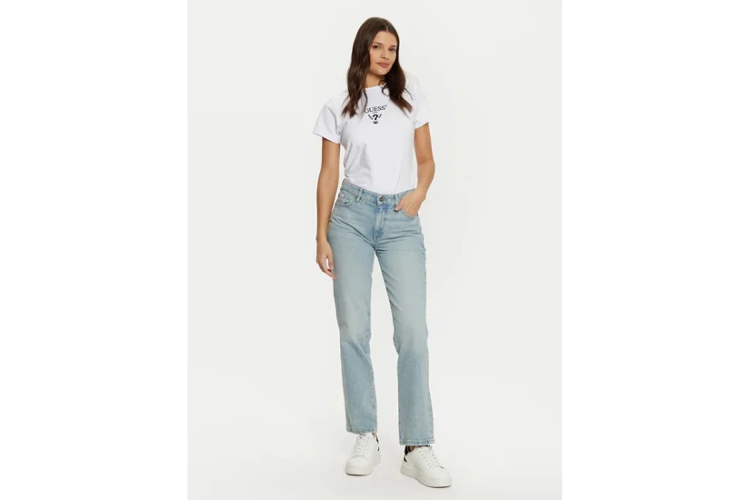 Guess Colette Γυναικείο Κοντομάνικο T-Shirt Λευκό