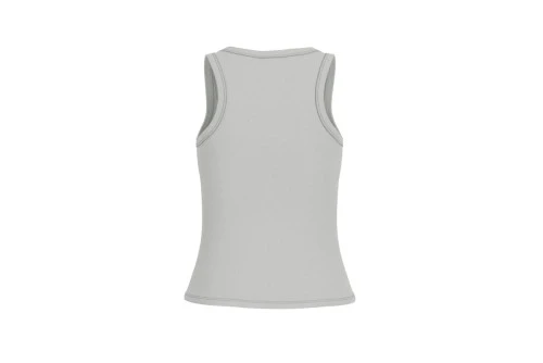 Guess Rib-Knit Μπλούζα Αμάνικη Γυναικεία (V4YP06K8RT2 A92M)