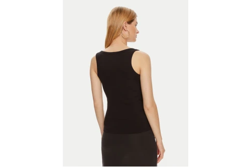 Guess Rib-Knit Μπλούζα Αμάνικη Γυναικεία (V4YP06K8RT2 JBLK)
