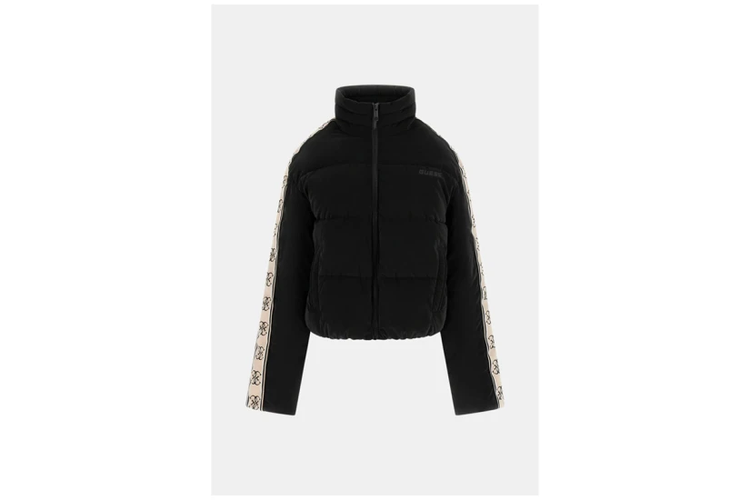 Guess High-Neck Μπουφάν Puffer Γυναικείο (V5BL11WGYC2 JBLK)