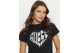 Guess Julia Γυναικείο Κοντομάνικο T-Shirt Μαύρο, Ασημί