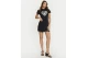 Guess Julia Γυναικείο Κοντομάνικο T-Shirt Μαύρο, Ασημί
