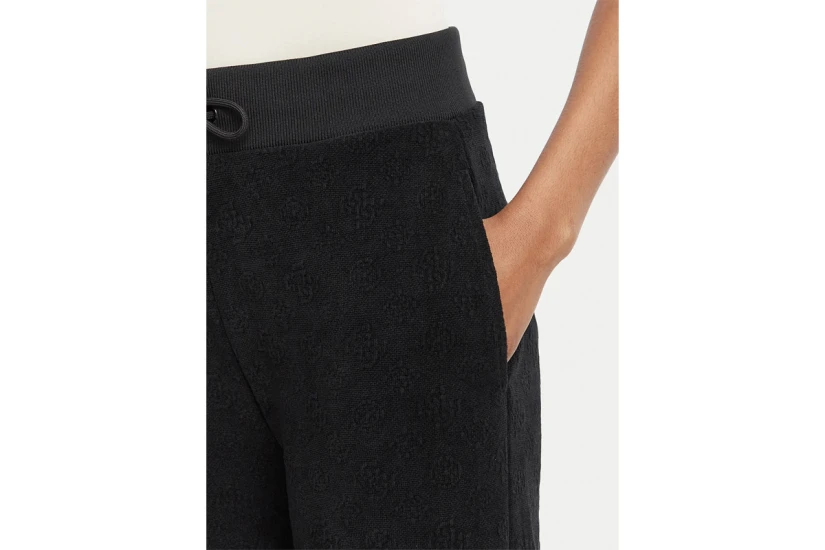 Guess Laudomia Wide Leg Παντελόνι Φόρμας Γυναικείο (V6BB09K6283 JBLK)