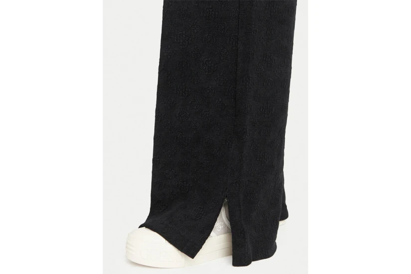 Guess Laudomia Wide Leg Παντελόνι Φόρμας Γυναικείο (V6BB09K6283 JBLK)