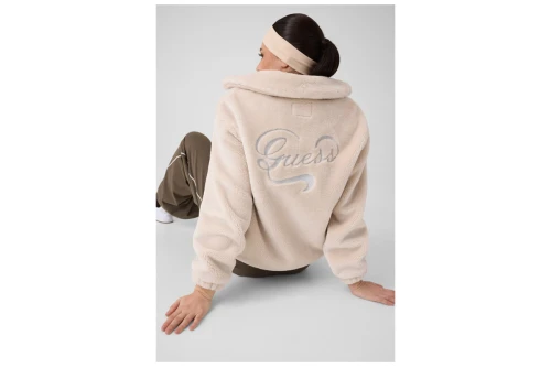 Guess Amalia Faux Μπουφάν Sherpa Γυναικείο (V6BQ25K6762 G9L9)
