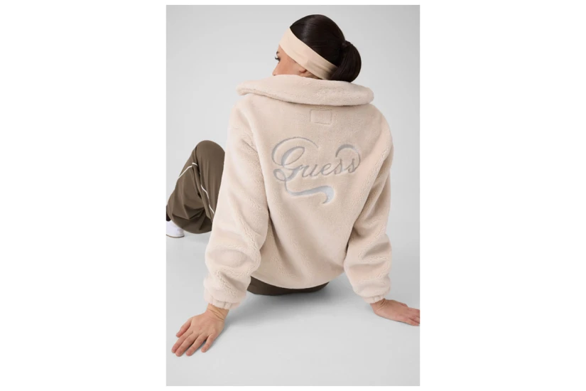 Guess Amalia Faux Μπουφάν Sherpa Γυναικείο (V6BQ25K6762 G9L9)