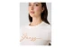 Guess Embroidered Logo Γυναικείο Κοντομάνικο T-Shirt Εκρού, Μπεζ