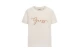 Guess Embroidered Logo Γυναικείο Κοντομάνικο T-Shirt Εκρού, Μπεζ