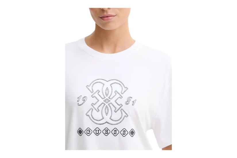 Guess Gabi Γυναικείο Κοντομάνικο T-Shirt Λευκό