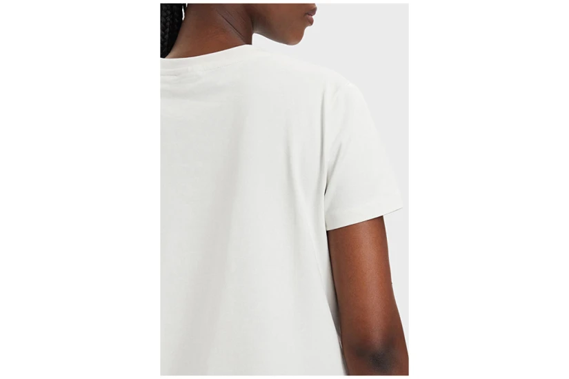 Guess Romy Γυναικείο Κοντομάνικο T-Shirt Εκρού, Ασημί