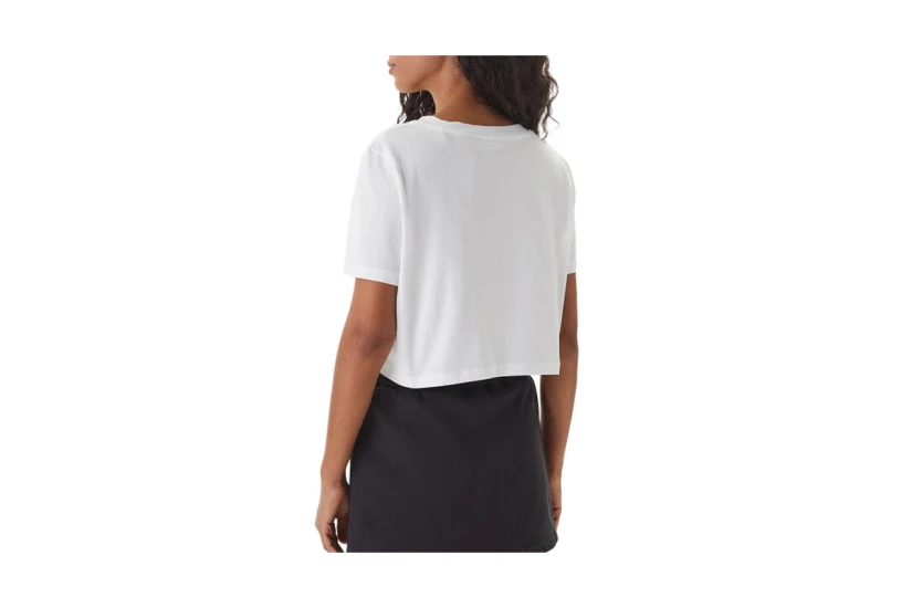 Guess Boxy Γυναικείο Κοντομάνικο Cropped T-Shirt Λευκό