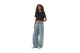 Guess Boxy Γυναικείο Κοντομάνικο Cropped T-Shirt Μαύρο
