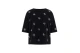 Guess Silvy 4G Rhinestones Γυναικείο Κοντομάνικο T-Shirt Μαύρο, Ασημί