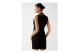 Guess Sleeveless Polo Γυναικείο Φόρεμα Mini Μαύρο, Εκρού
