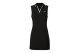 Guess Sleeveless Polo Γυναικείο Φόρεμα Mini Μαύρο, Εκρού