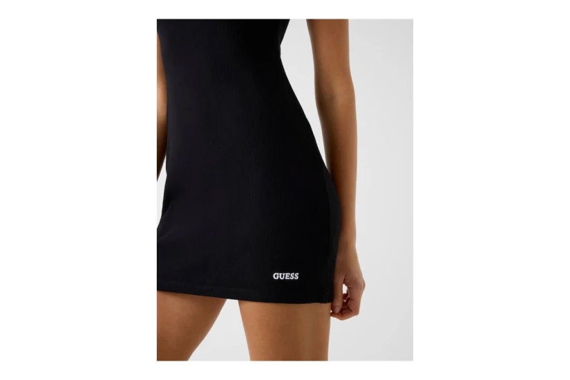 Guess Viscose-Blend Γυναικείο Mini Φόρεμα Μαύρο