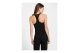 Guess Nat Rib Bra Γυναικείο Αμάνικο Top Μαύρο