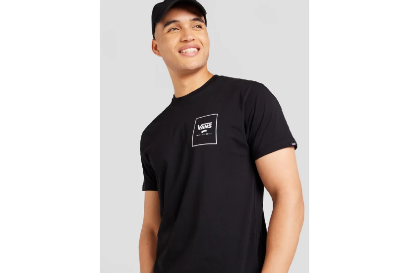 Vans Mini Box Ανδρικό Κοντομάνικο T-Shirt Μαύρο