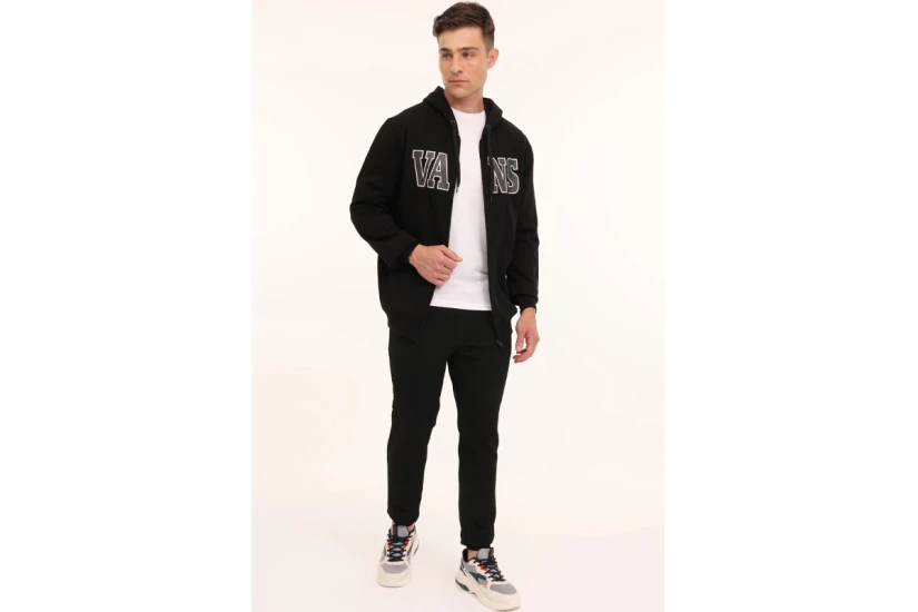 Vans Varcity Ανδρική Ζακέτα Με Κουκούλα Μαύρη
