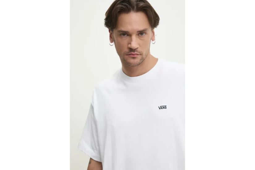 Vans Left Chest Logo II Ανδρικό Κοντομάνικο T-Shirt Λευκό