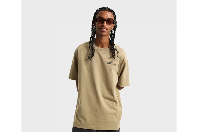Vans Style 76 Ανδρικό Κοντομάνικο T-Shirt Χακί, Μαύρο
