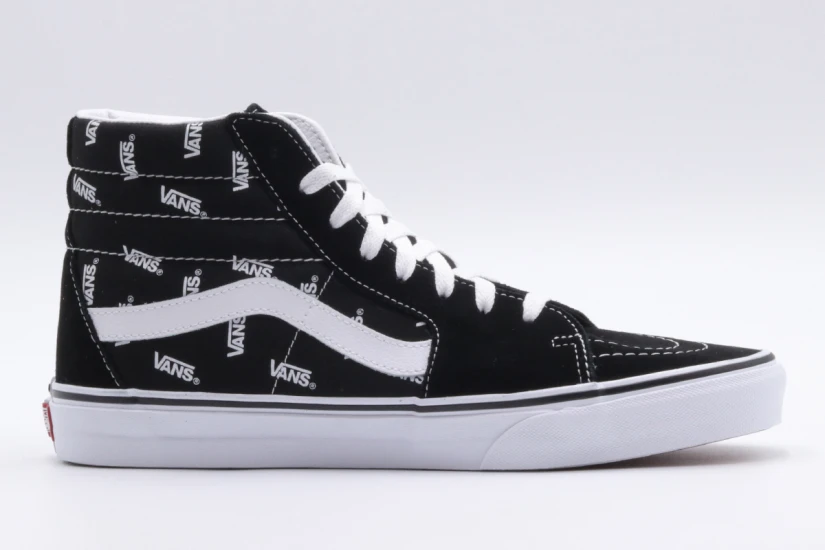 Vans Sk8-Hi Sneakers Μποτάκια Μαύρα, Λευκά