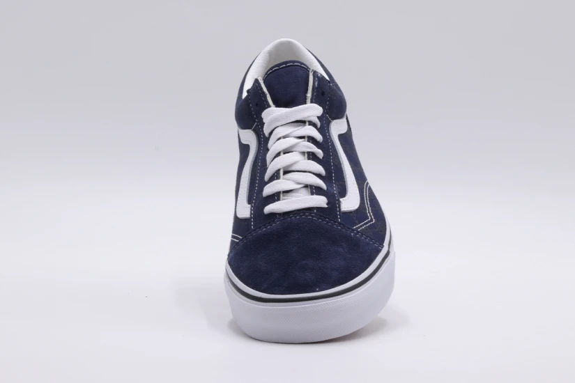 Vans Old Skool Ανδρικά Χαμηλά Sneakers Μπλε Σκούρο, Λευκά