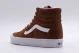 Vans Sk8-Hi Ανδρικά Sneakers Μποτάκια Καφέ, Λευκά