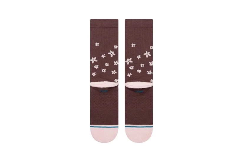 Stance Floral Dreams Crew Κάλτσες μέχρι τη Γάμπα Καφέ, Ροζ 1 Ζευγάρι