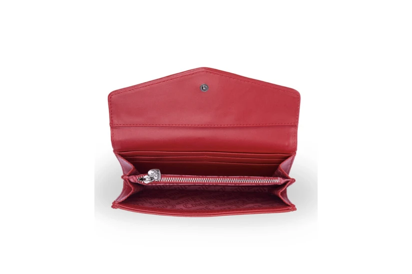 Juicy Couture Bridget Large Flap Γυναικείο Πορτοφόλι Κόκκινο