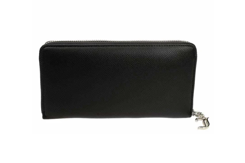 Juicy Couture Jasmine Μεγάλο Γυναικείο Πορτοφόλι Μαύρο, Ασημί