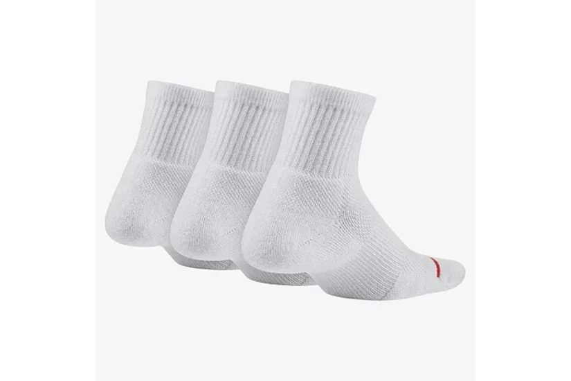Jordan Jumpman Κοντές Kάλτσες Λευκές 3 Ζευγάρια