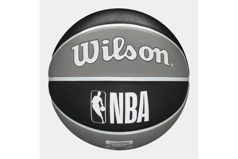 Wilson NBA Team Tribute Brooklyn Nets Μπάλα Μπάσκετ Μαύρη, Γκρι, Λευκή