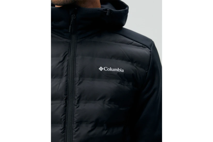 Columbia Outshield 2 Ανδρικό Puffer Μπουφάν με Κουκούλα Μαύρο