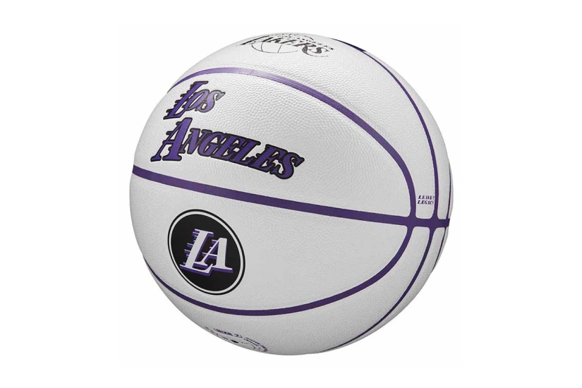 Wilson NBA Team City Collector Los Angeles Lakers Μπάλα Μπάσκετ Λευκή, Μωβ
