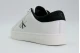 Calvin Klein Ανδρικά Δερμάτινα Sneakers Λευκά, Μαύρα