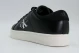 Calvin Klein Ανδρικά Δερμάτινα Sneakers Μαύρα, Λευκά