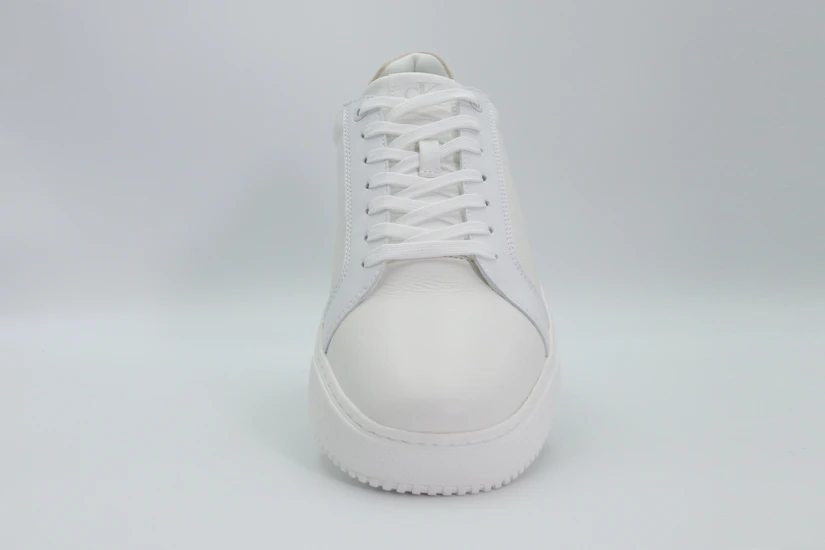 Calvin Klein Ανδρικά Δερμάτινα Sneakers Λευκά