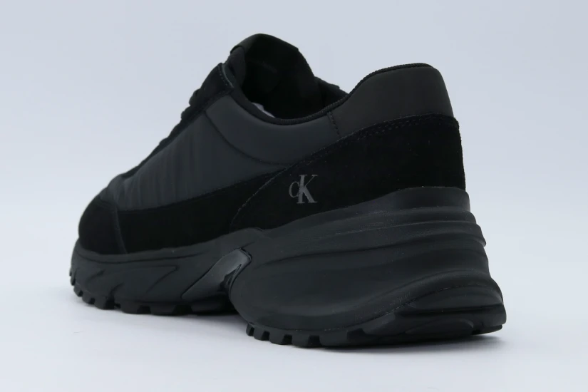 Calvin Klein Suede Trainers Ανδρικά Sneakers Μαύρα