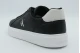 Calvin Klein Baseline - Leather Signature Ανδρικά Sneakers Μαύρα, Λευκά