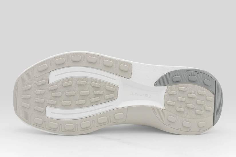 Calvin Klein Emblem Logo Chunky Runner Ανδρικά Sneakers Λευκά, Γκρι