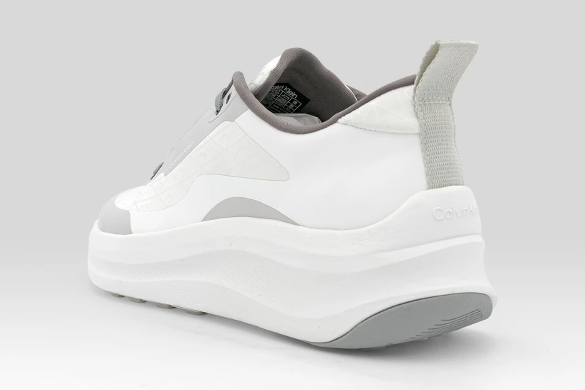 Calvin Klein Emblem Logo Chunky Runner Ανδρικά Sneakers Λευκά, Γκρι