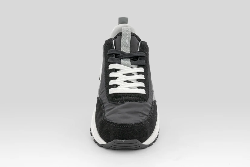 Calvin Klein Trailblazer Suede Runner Ανδρικά Sneakers Μαύρα, Λευκά