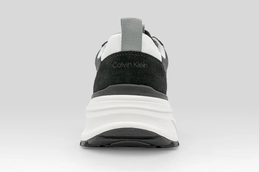 Calvin Klein Trailblazer Suede Runner Ανδρικά Sneakers Μαύρα, Λευκά