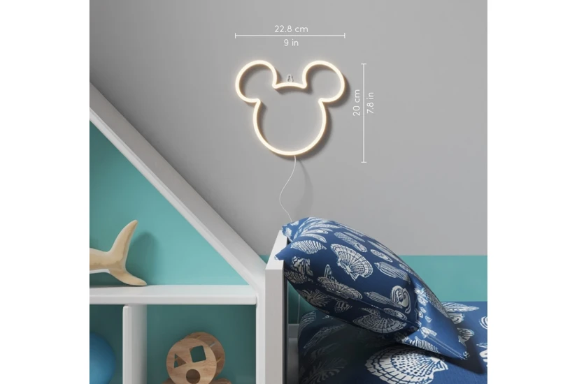 Yellowpop Led Neon Disney Mickey Ears Φωτιστικό Τοίχου